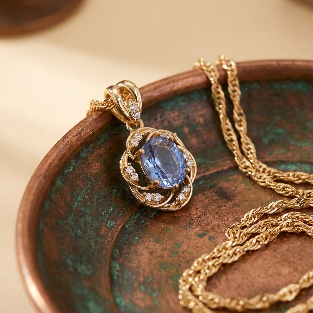 Gold Tourmaline Bloom Necklace