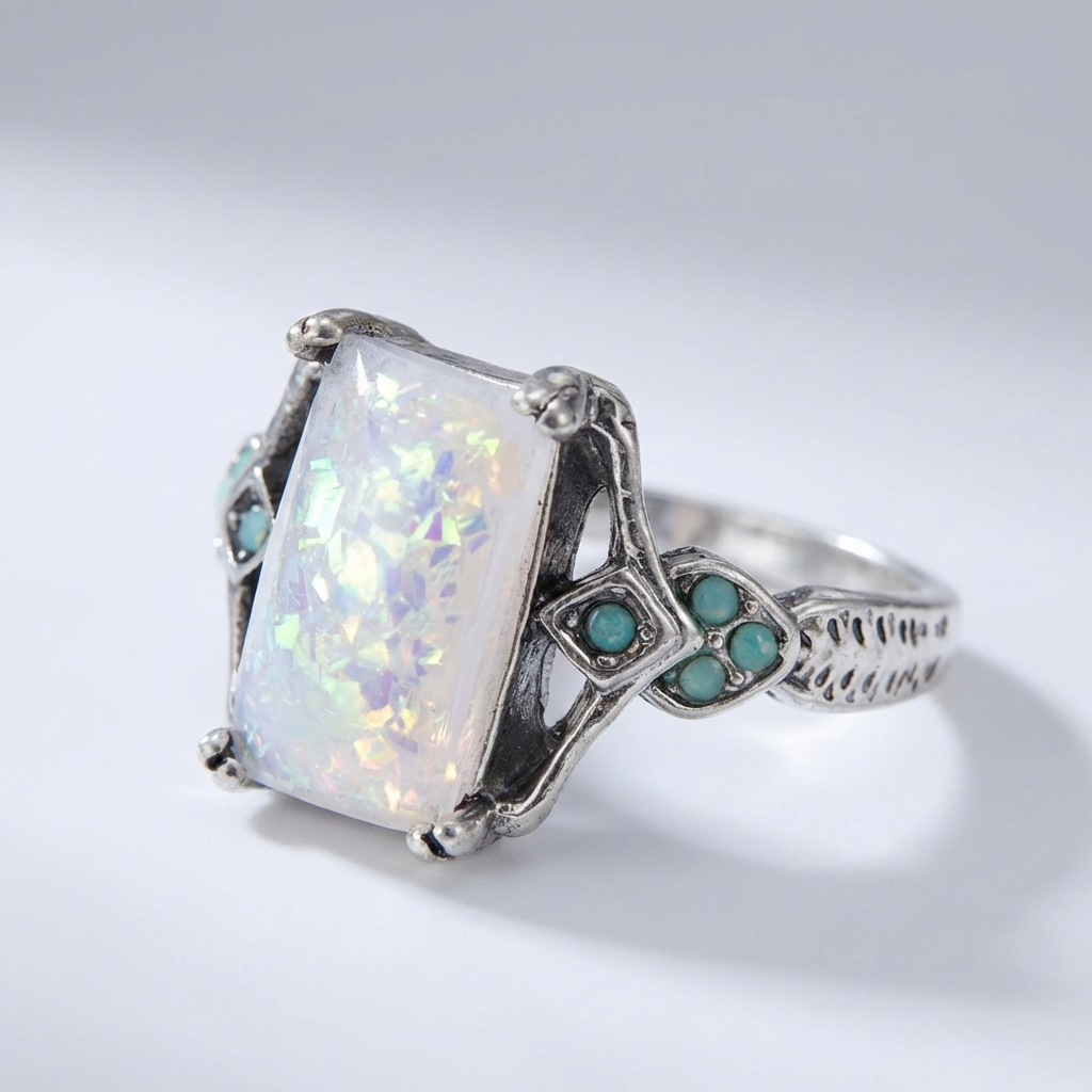 Aurora Radiant Opal Ring