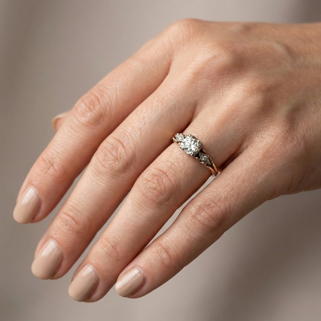 Heritage Zirconia Gold Ring