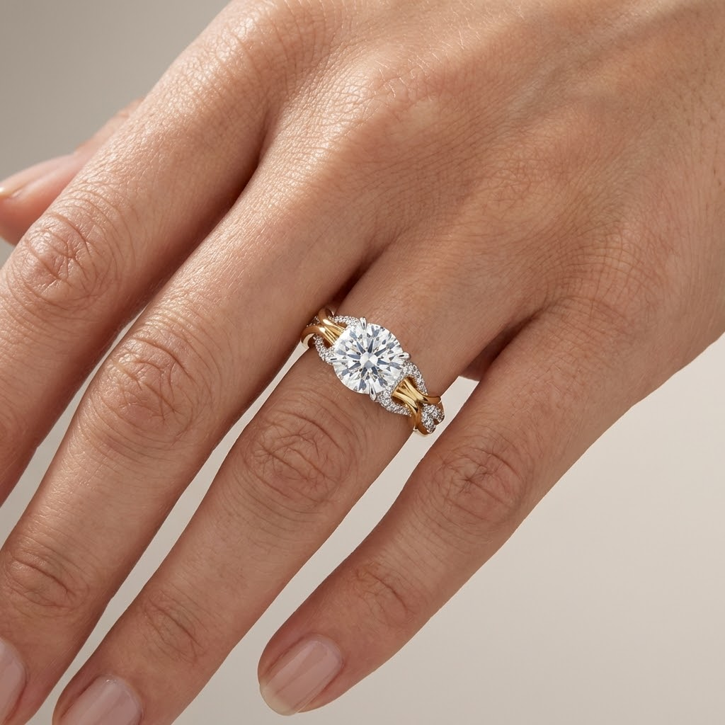 Aurelian Zirconia Gold Ring