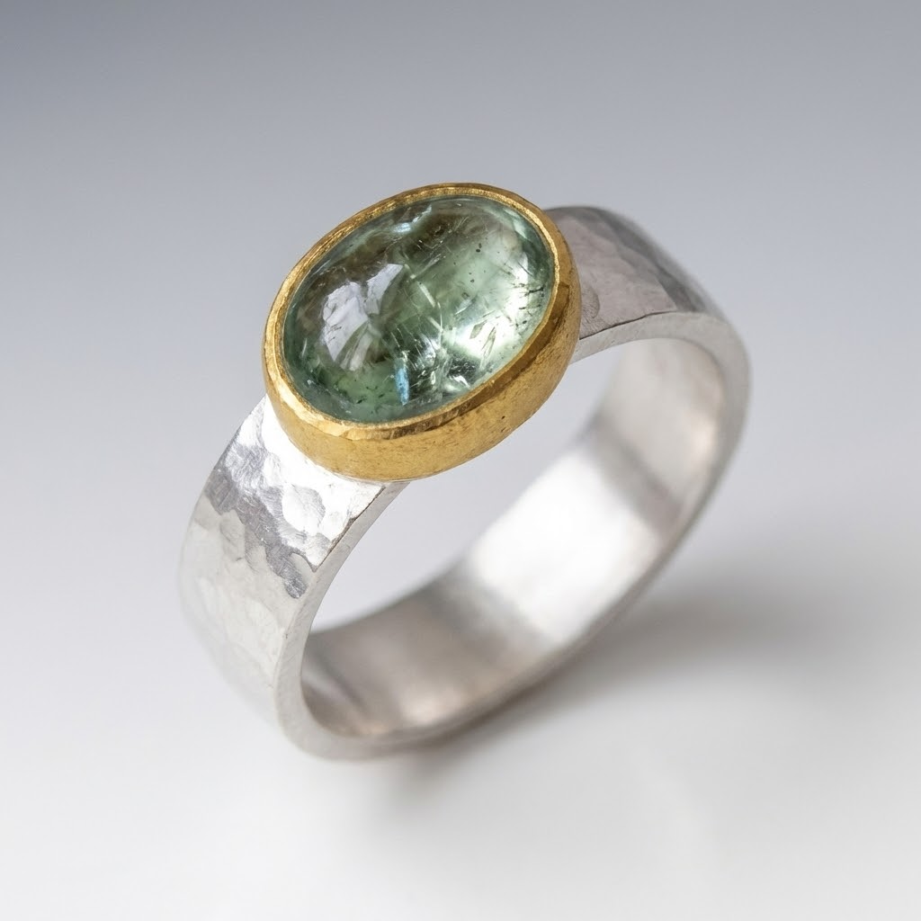 Silver Greenfield VIntage Ring