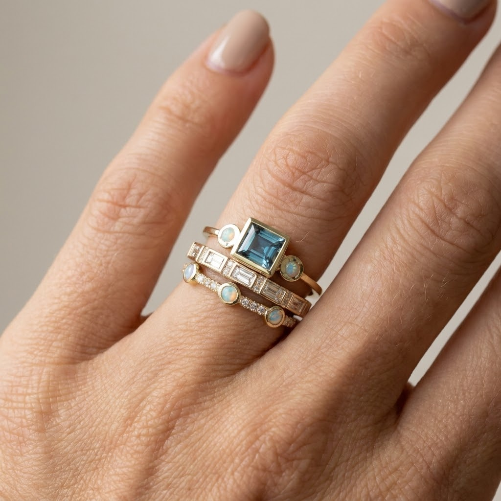 Multi Band Zirconia Ring