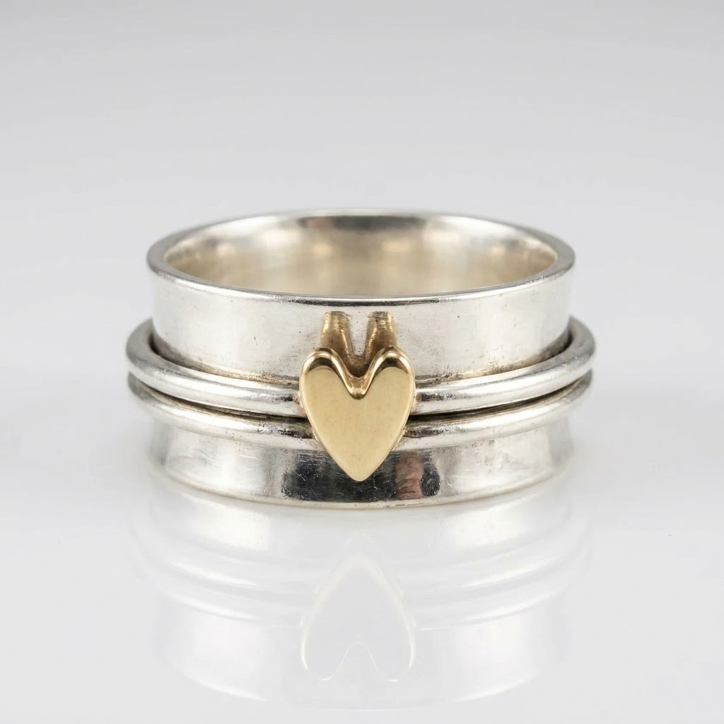 Antique Heart Band Ring