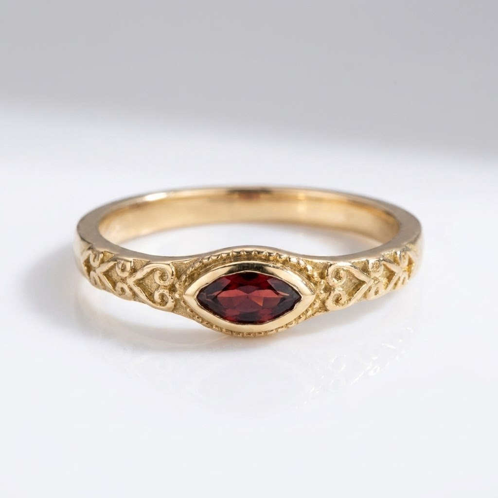 Vintage Red Stone Ring
