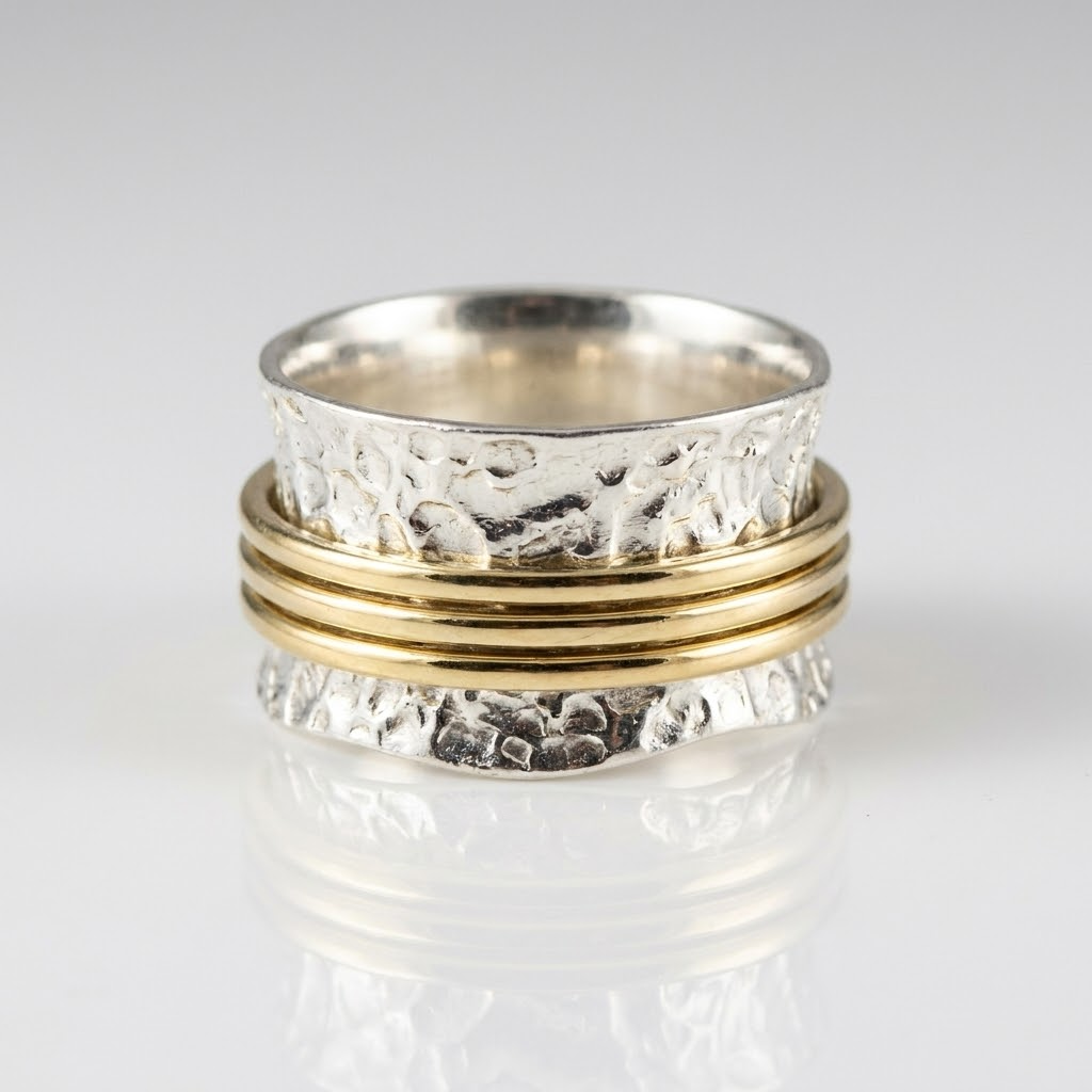 Vintage Two Tone Spinner Ring