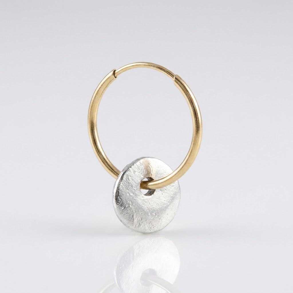 Vintage Disc Hoop Earrings