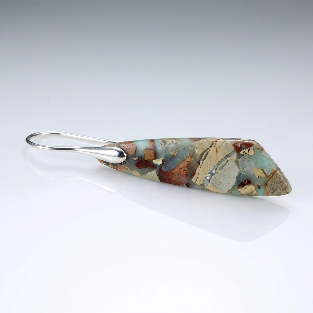 Mosaic Stone Drop Earrings