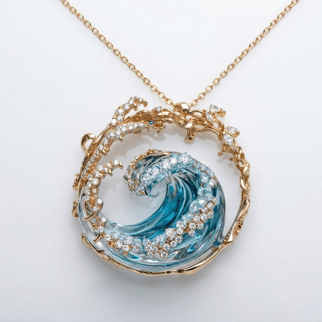 Azure Wave Necklace