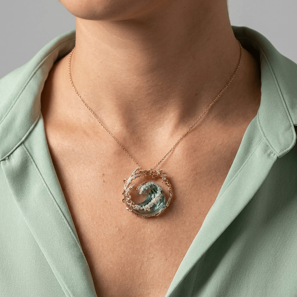 Azure Wave Necklace