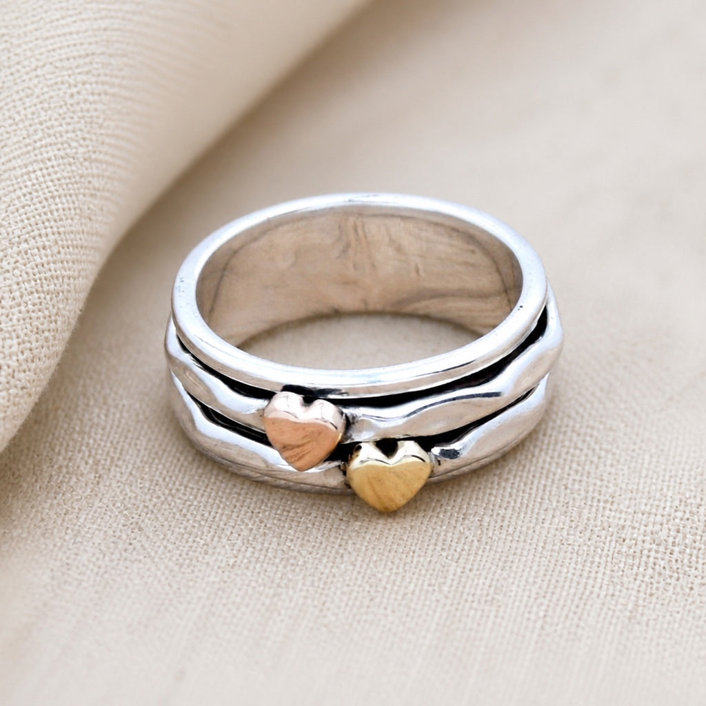 Retro Multi-Layer Heart Fashion Ring
