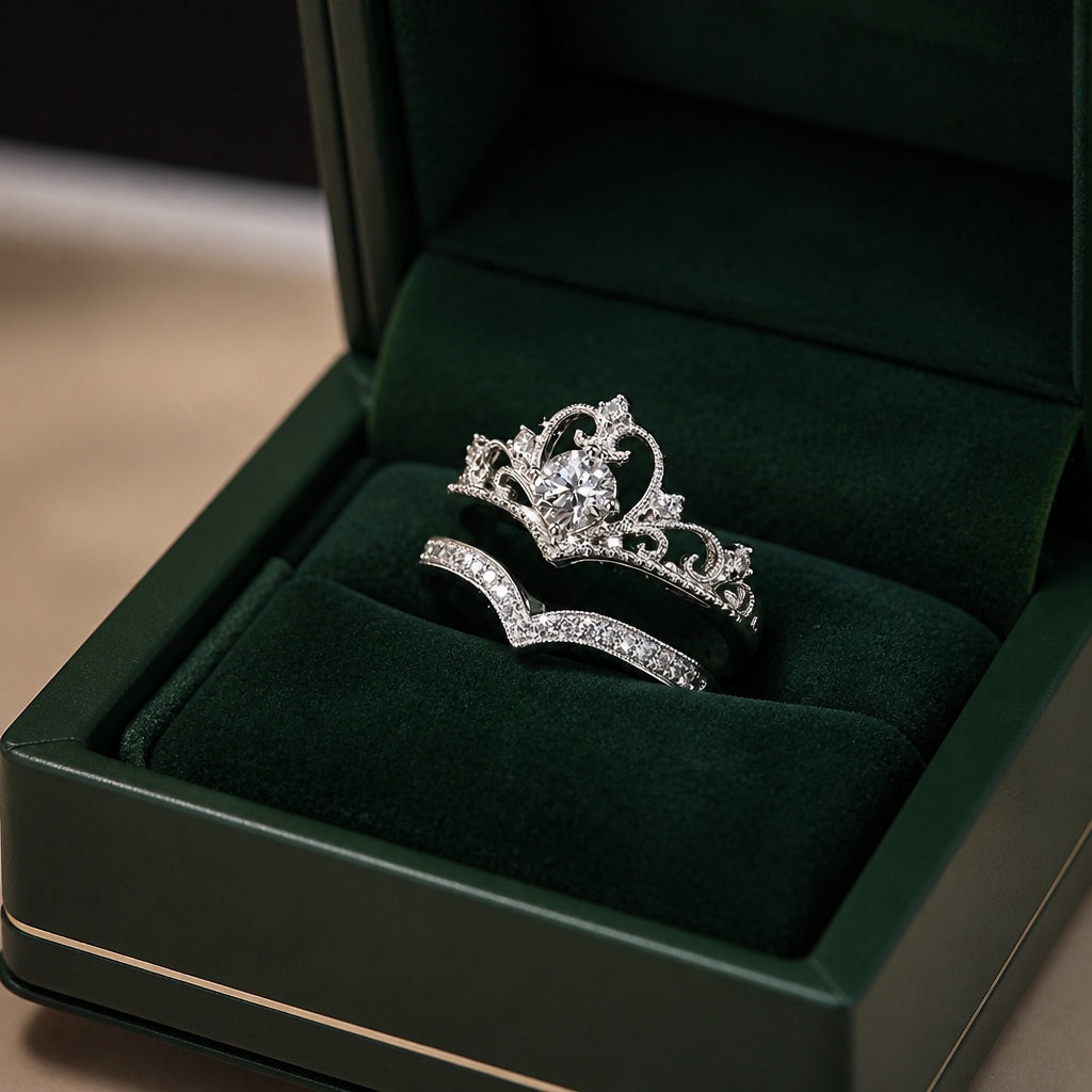 Crown Radiance Ring Set