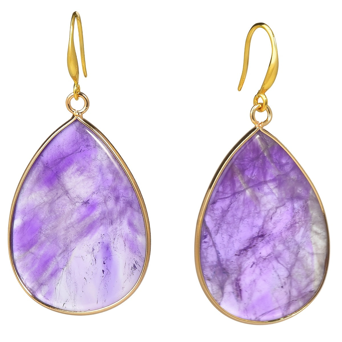 Polished Pear Shaped Dangle Earrings