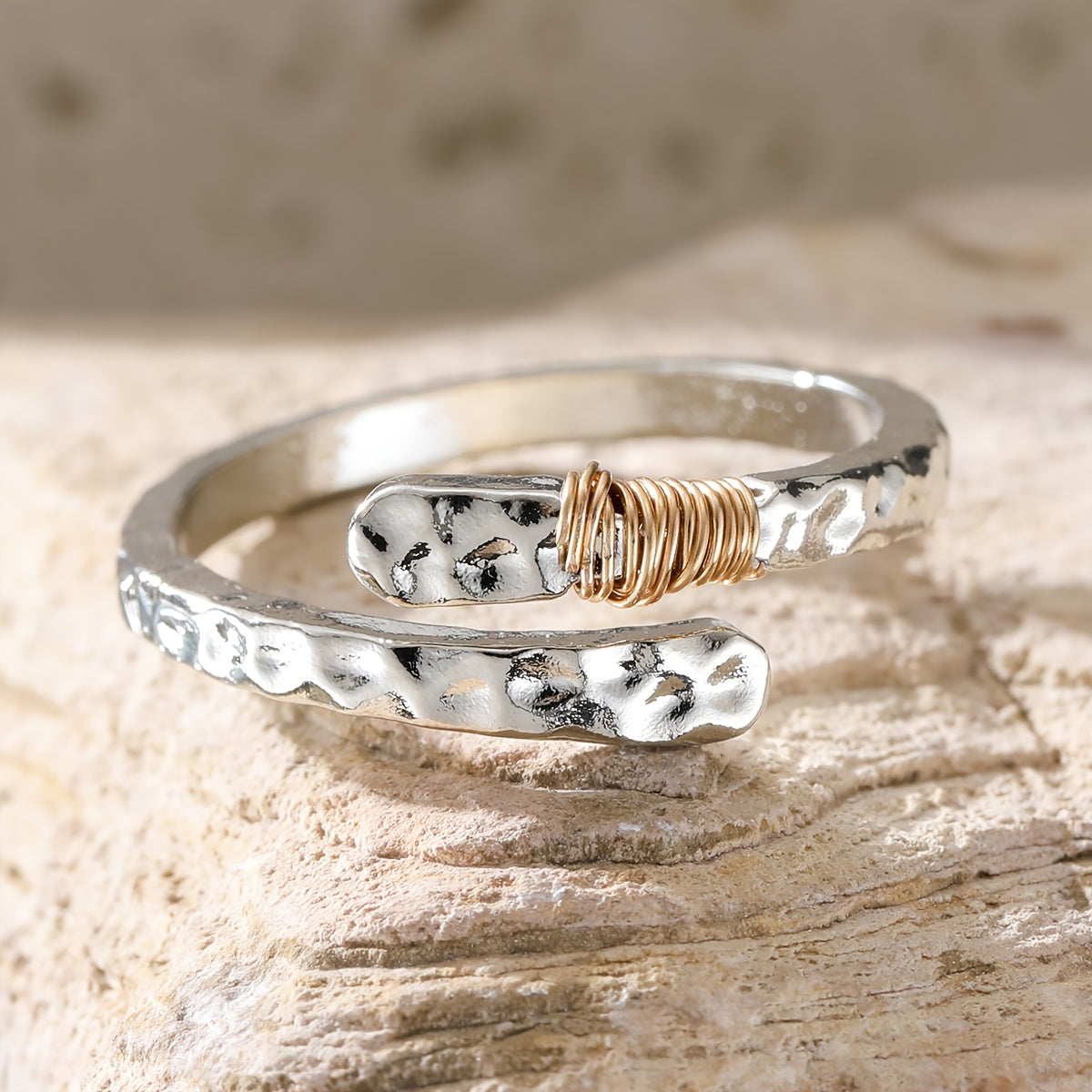 Hammered Statement Ring