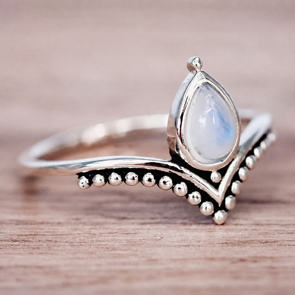 Timeless Moonstone Aura Ring