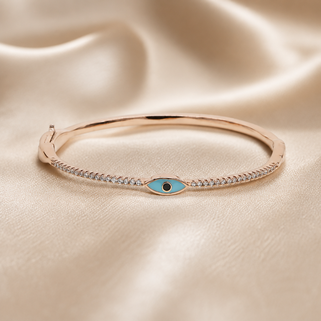 Enamel Eye Charm Bracelet