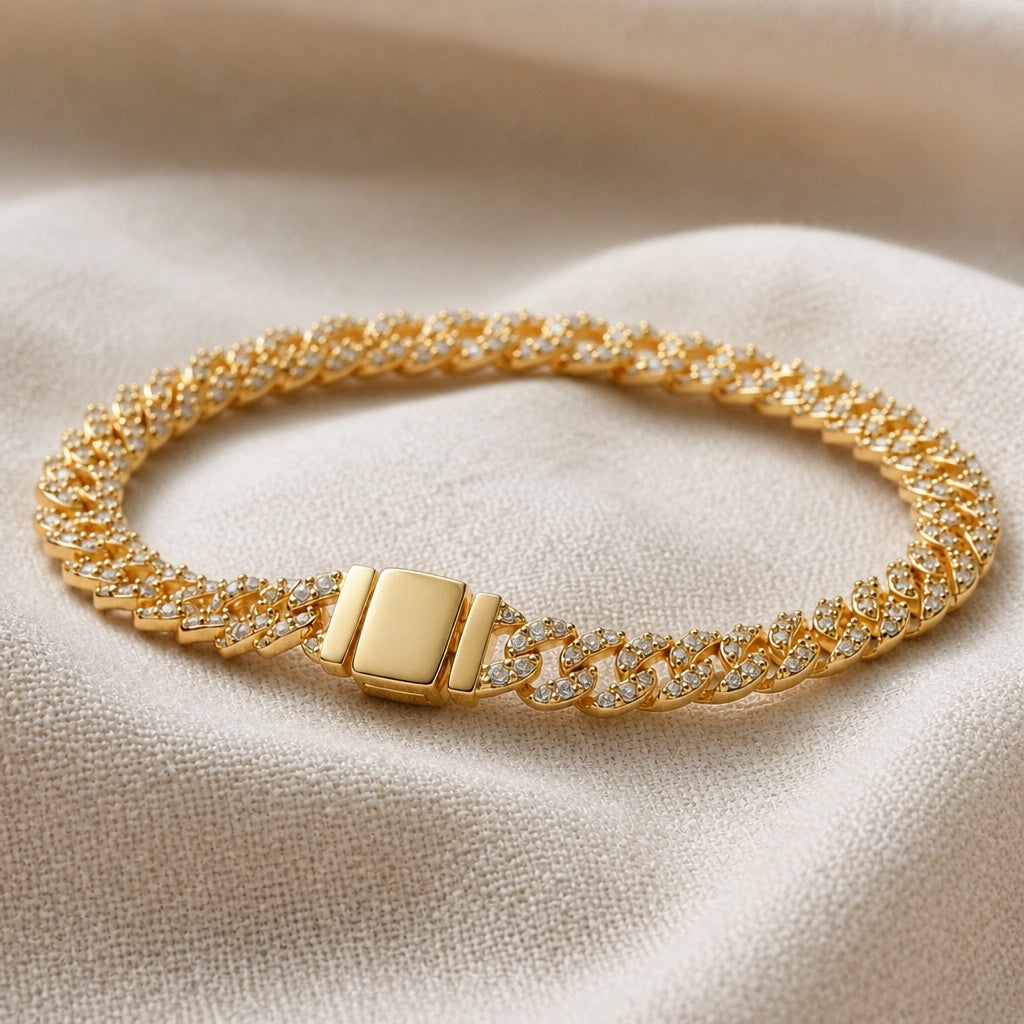 Pave Cuban Shine Bracelet