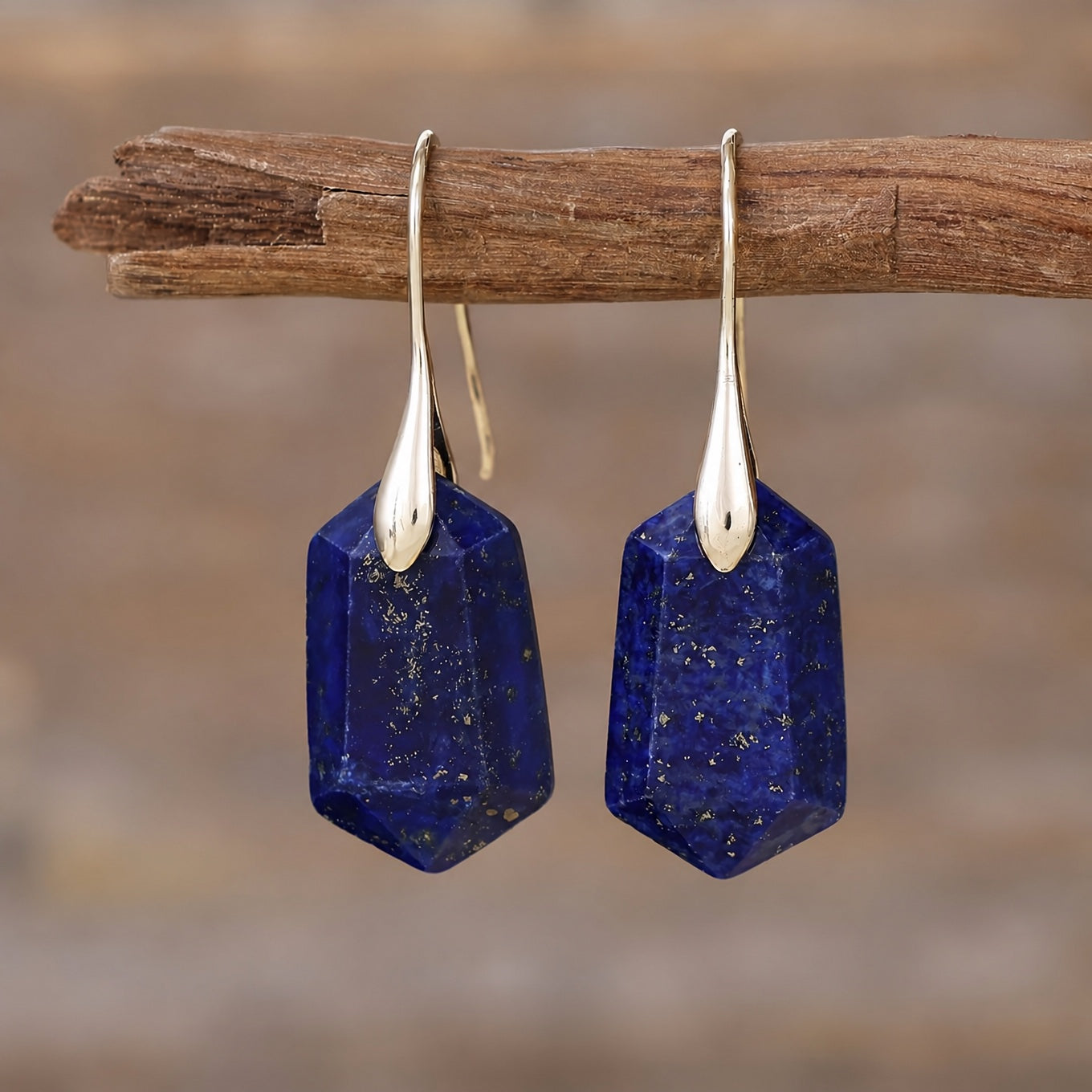 Artisan Faceted Quartz Drop Earrings