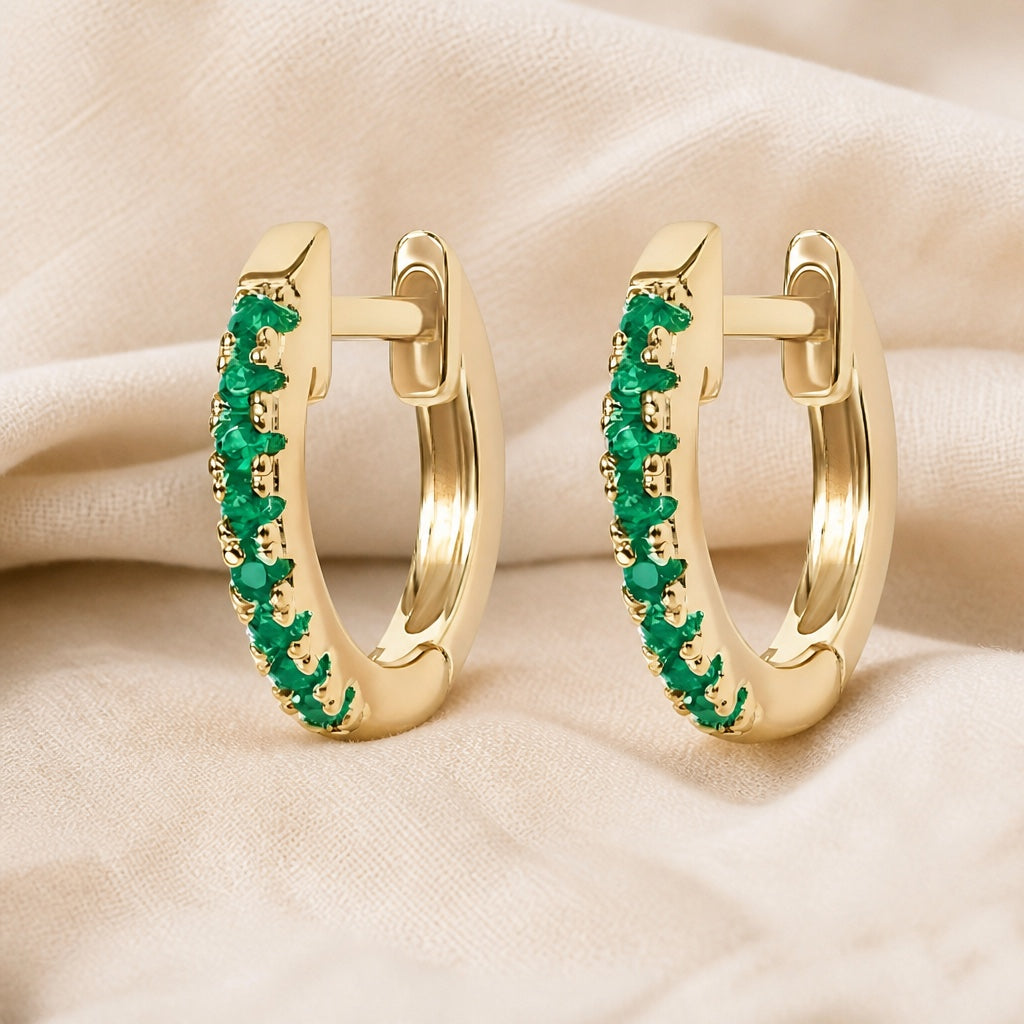 Coastal Inspired Emerald Earrings