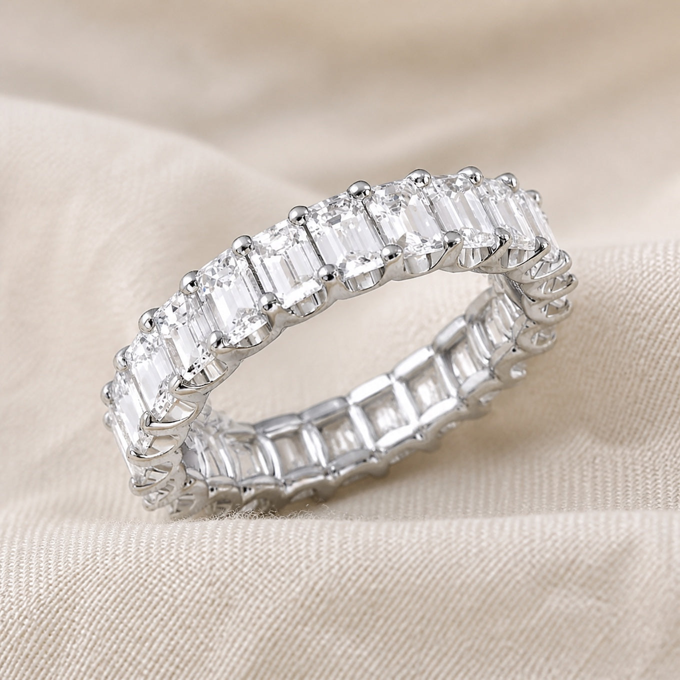 Timeless Square Crystal Zirconia Ring