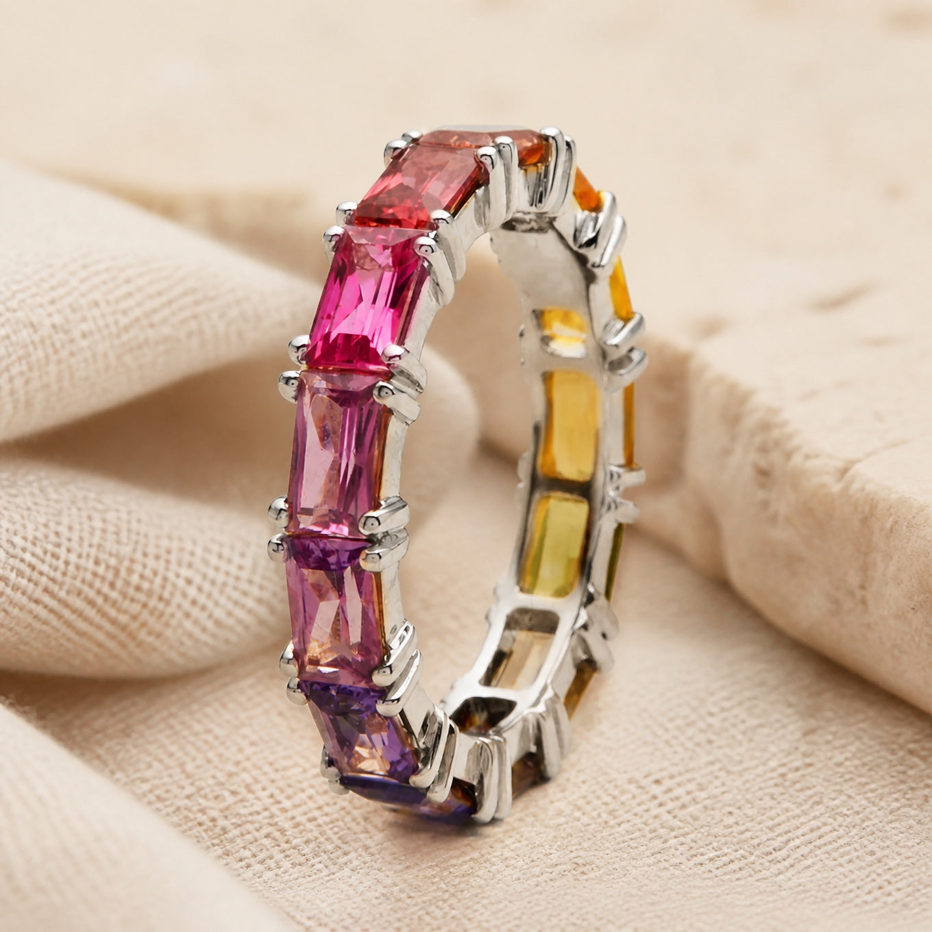 Couture Multicolor Cubic Zirconia Ring