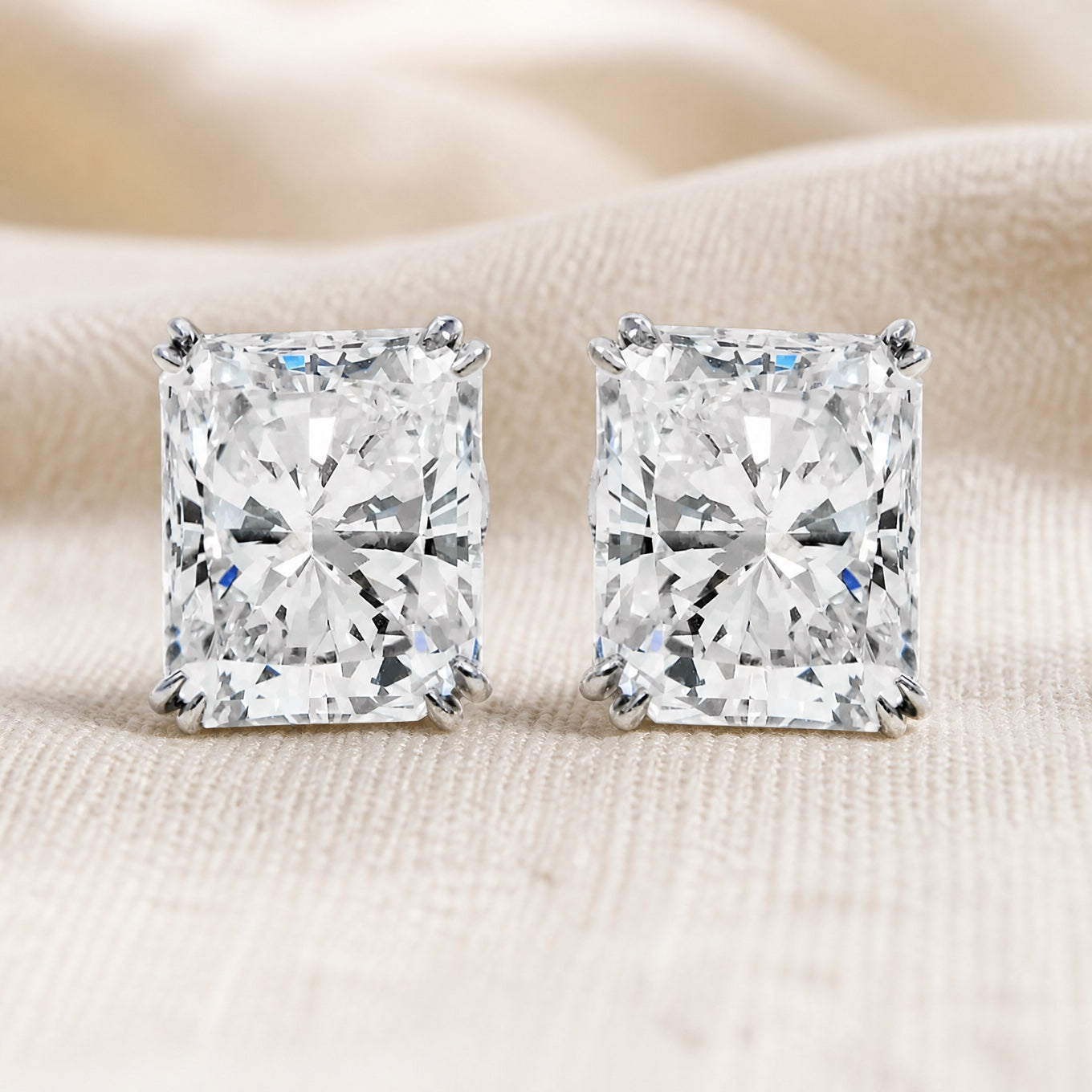 Radiant Crystal Minimalist Earrings