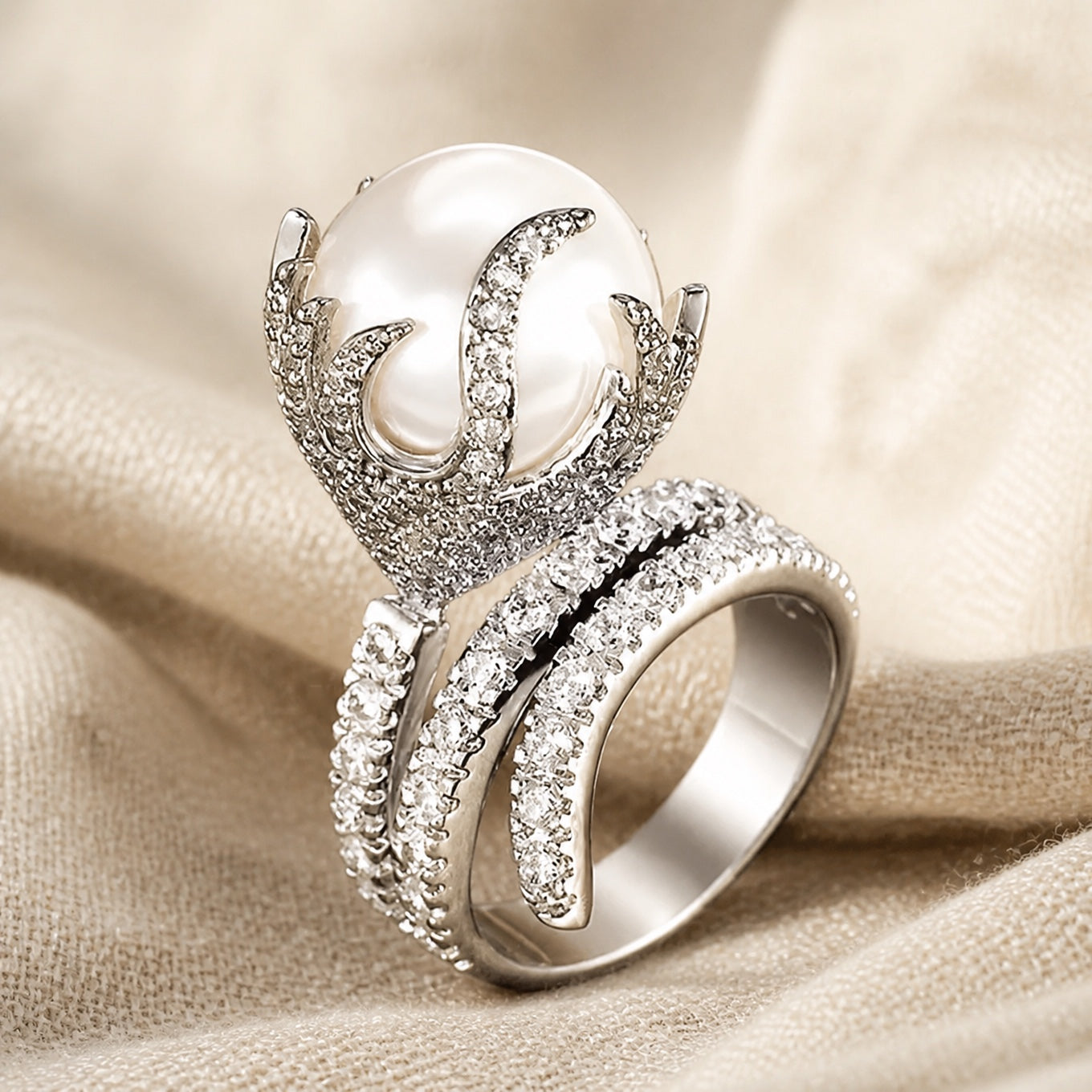 Vintage Imitation Pearl Ring