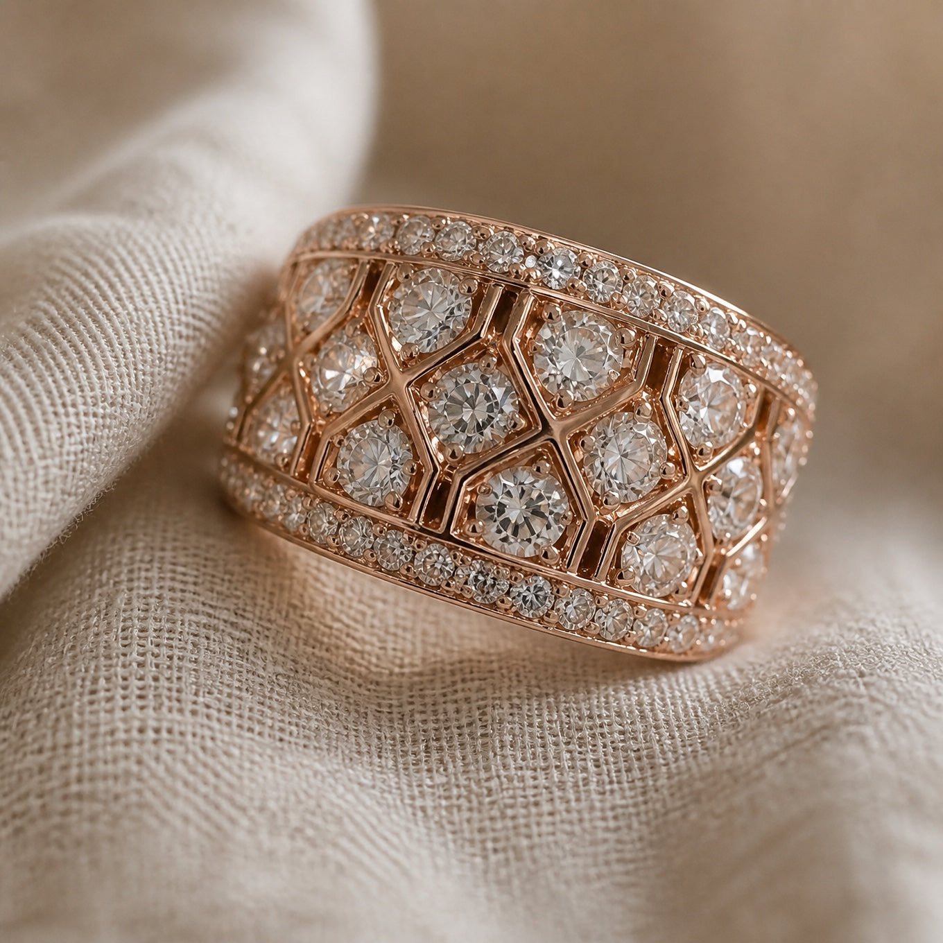 Exquisite Cubic Zirconia Statement Ring