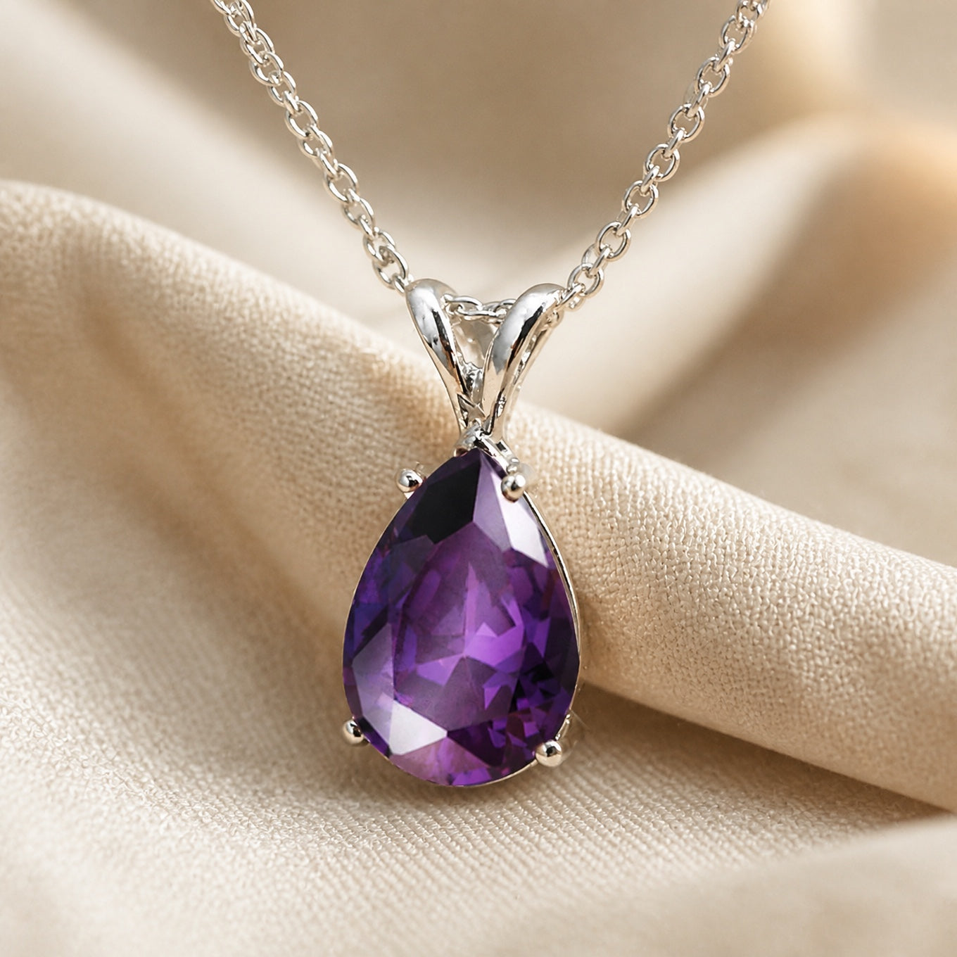 Classic Drop Zirconia Necklace