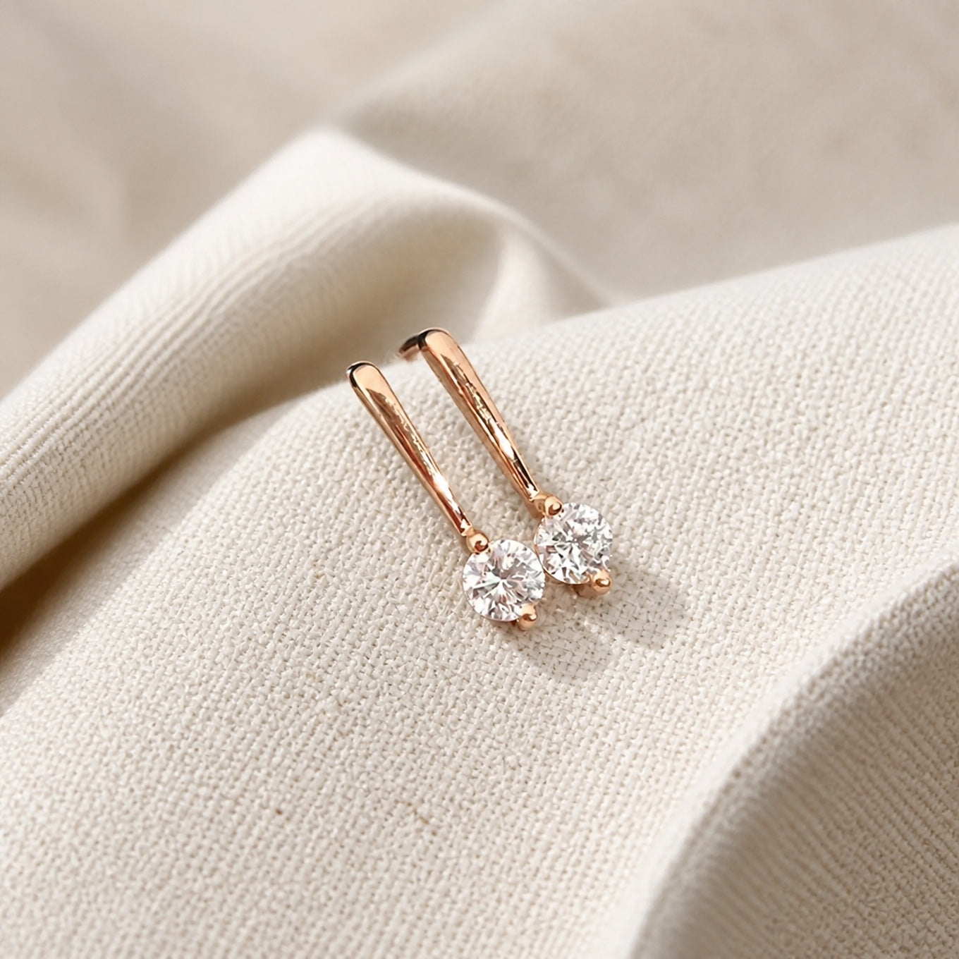 Polished Pierced Drop Earrings