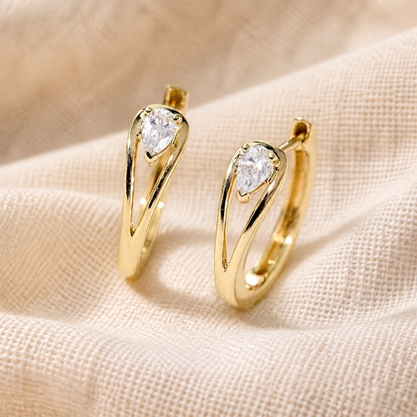 Lustrous Statement Hoop Earrings