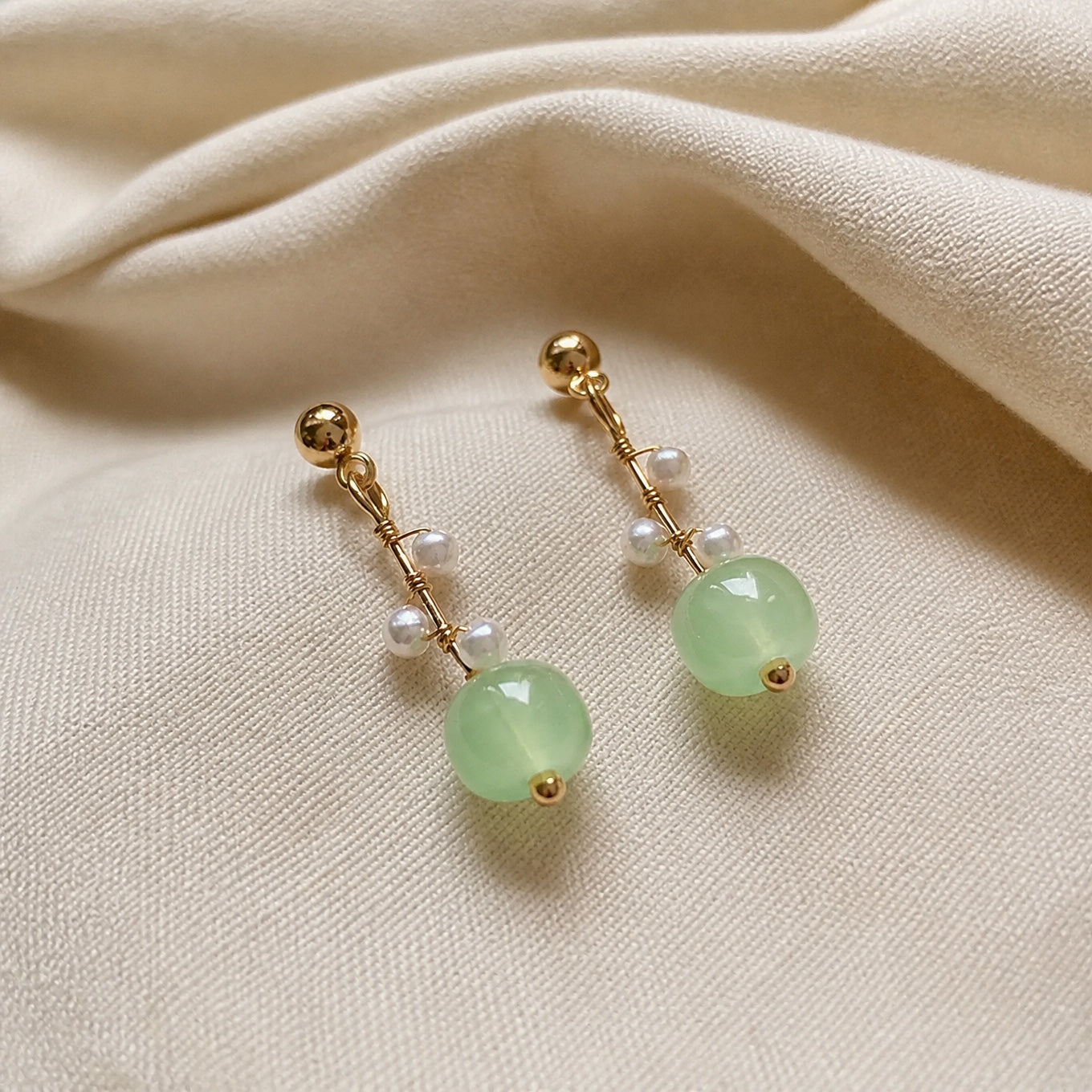 Refined Gold Accent Pearl Earrings