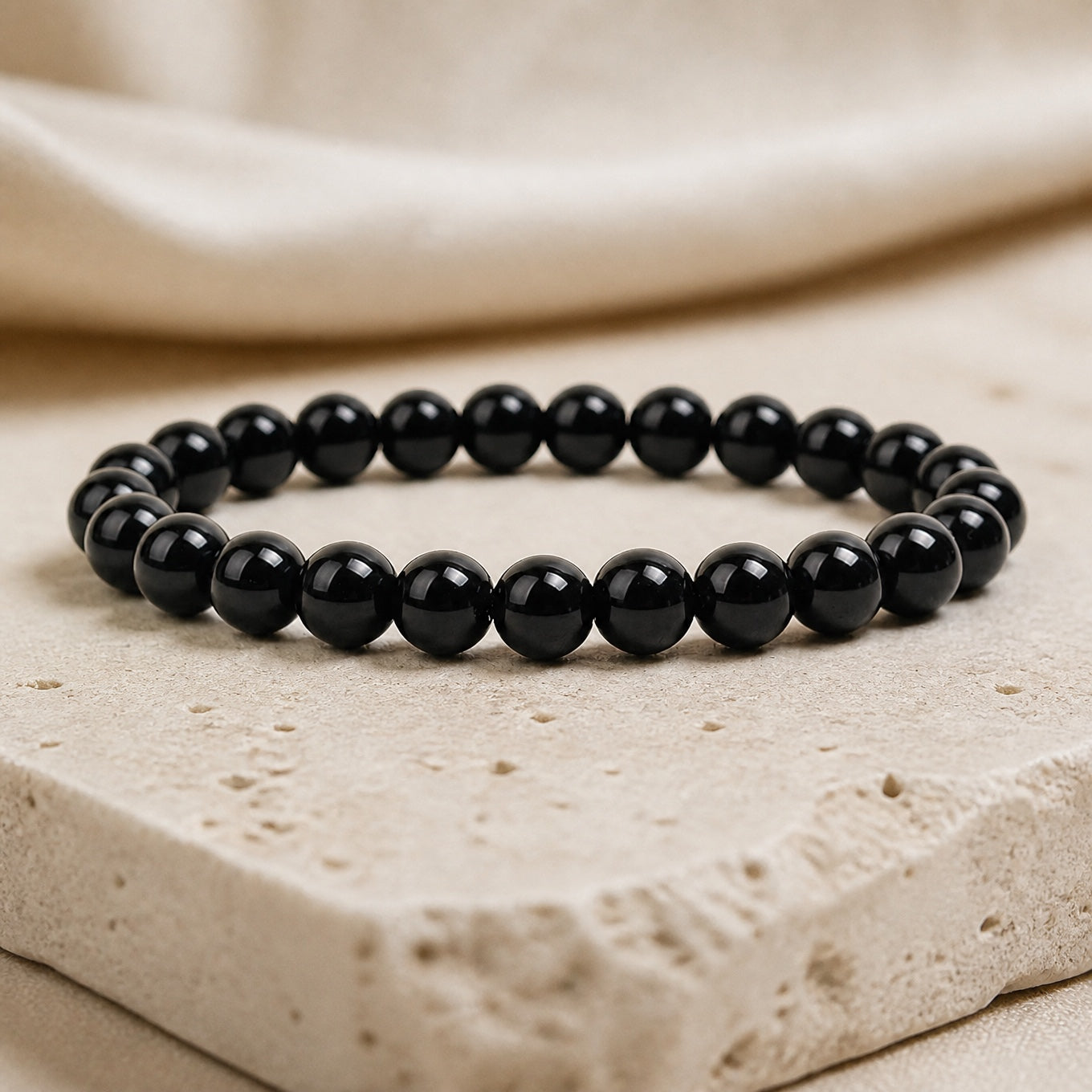 Sphere Bead Elastic Bracelet
