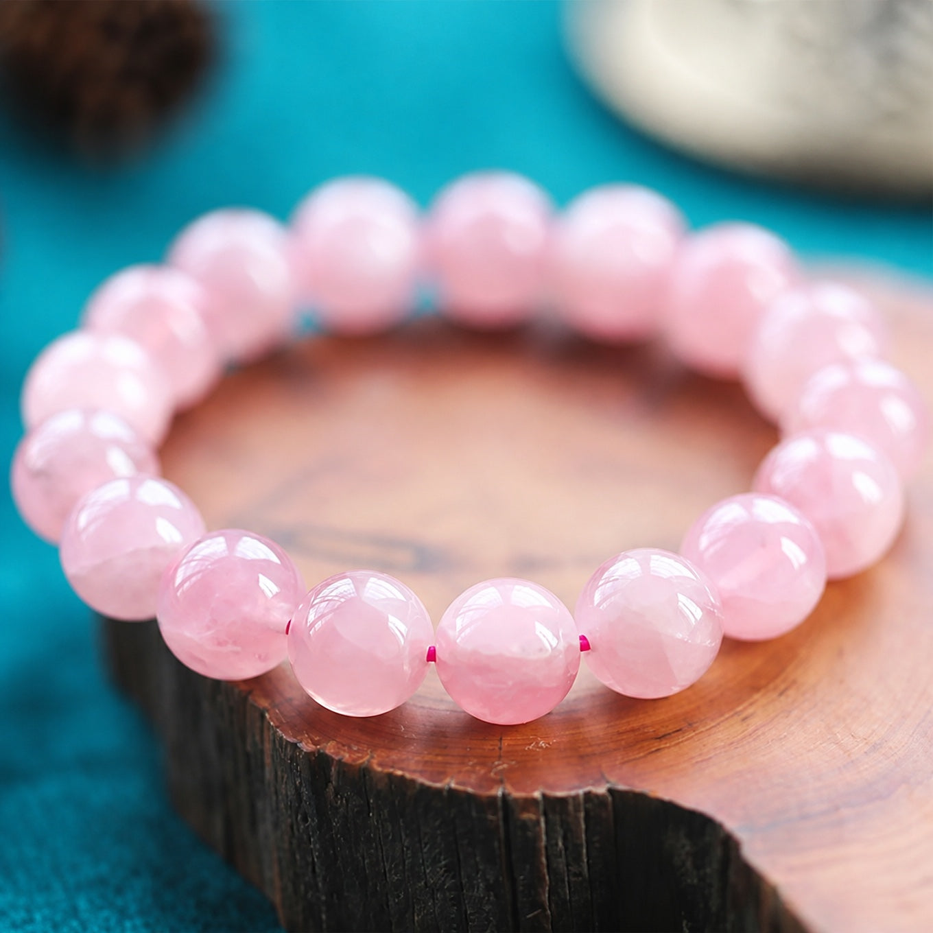 Madagascar Pink Jade Bracelet