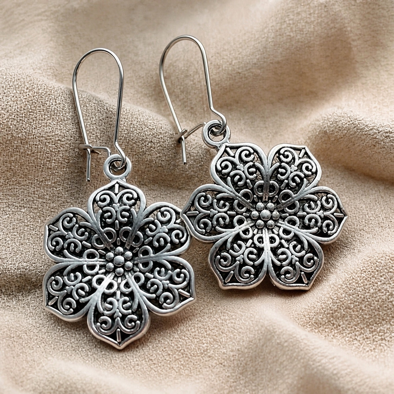 Vintage Bohemian Flower Earrings