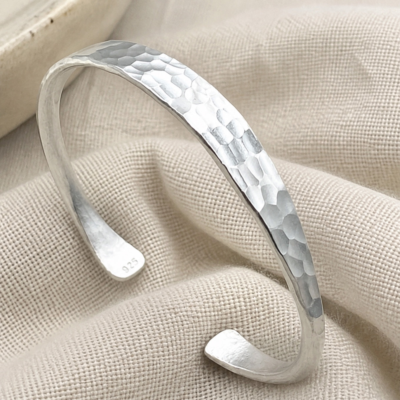 Silver Boho Hammer Bracelet