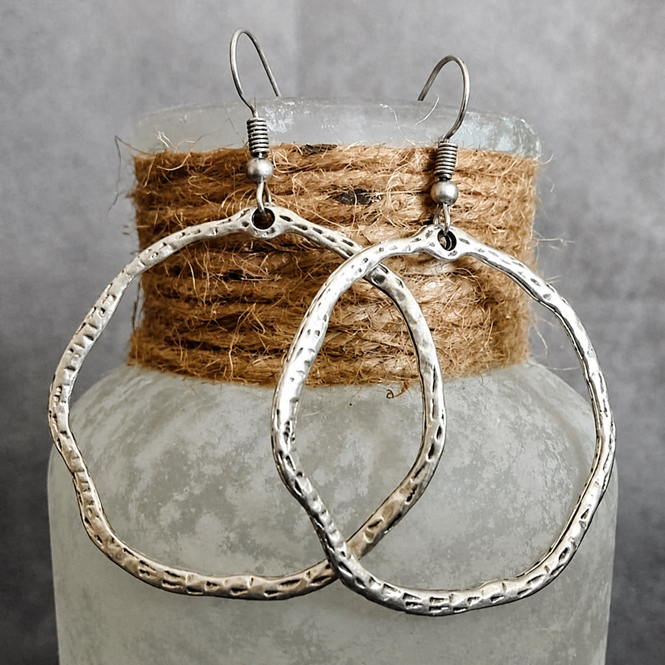 Retro Round Hook Earrings
