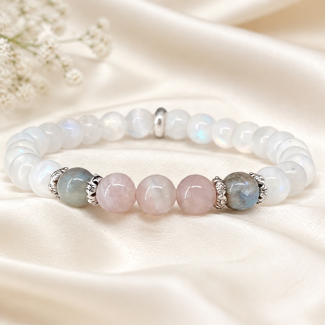 Moonlight Rose Jade Bracelet