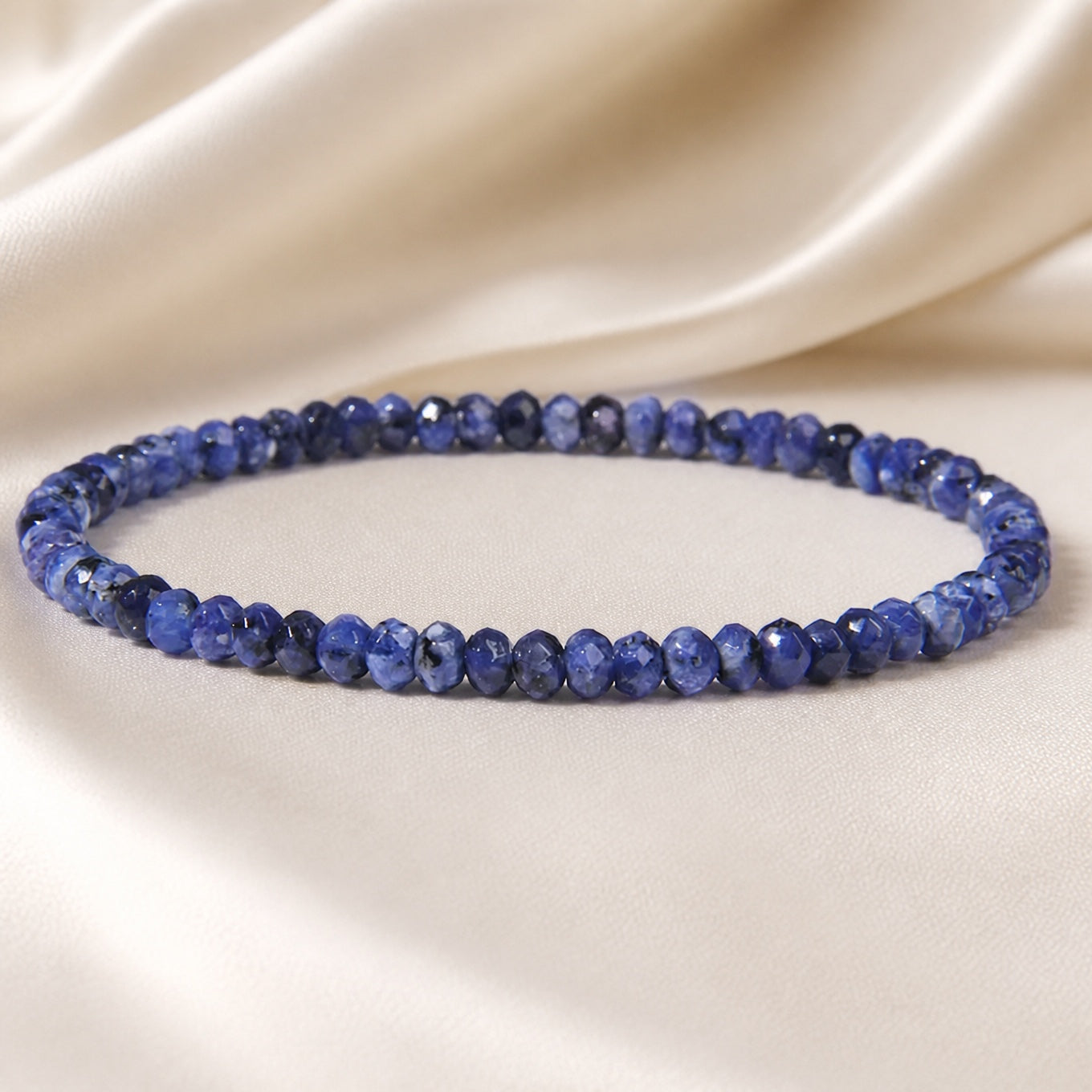 Faceted Jade Stone Bracelet