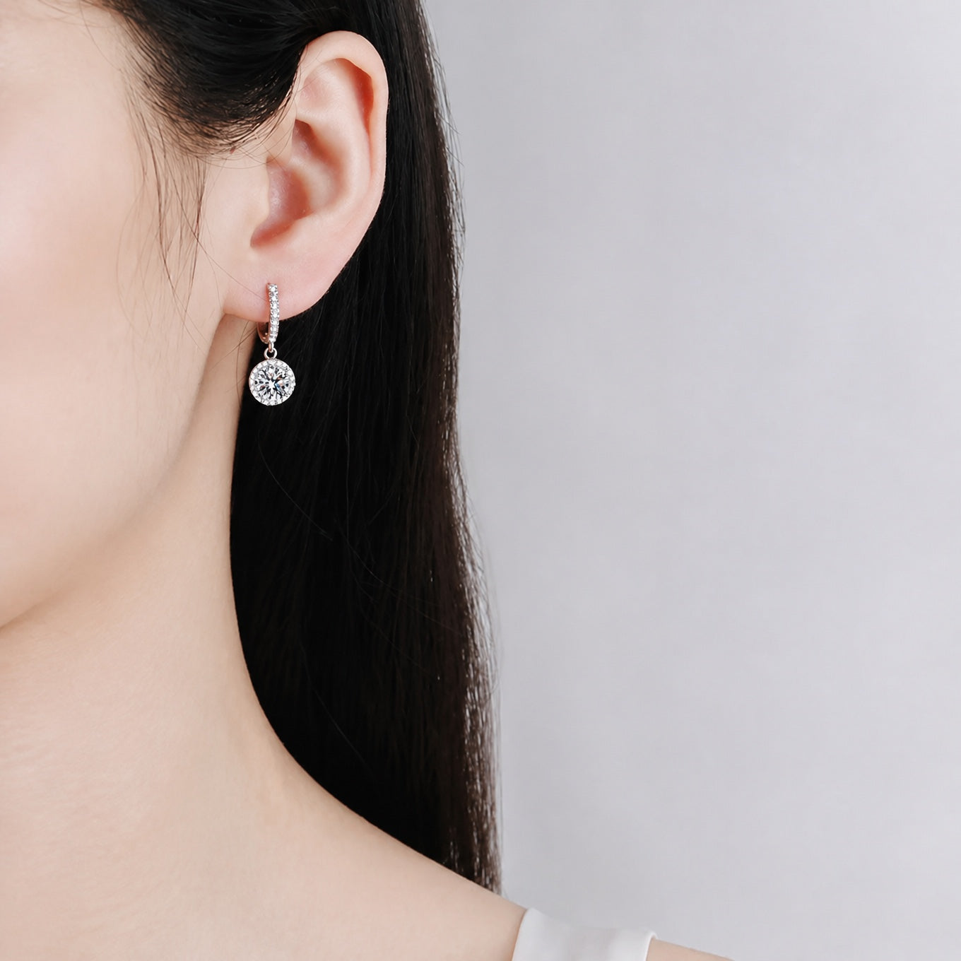 Sterling Silver Stone Earrings