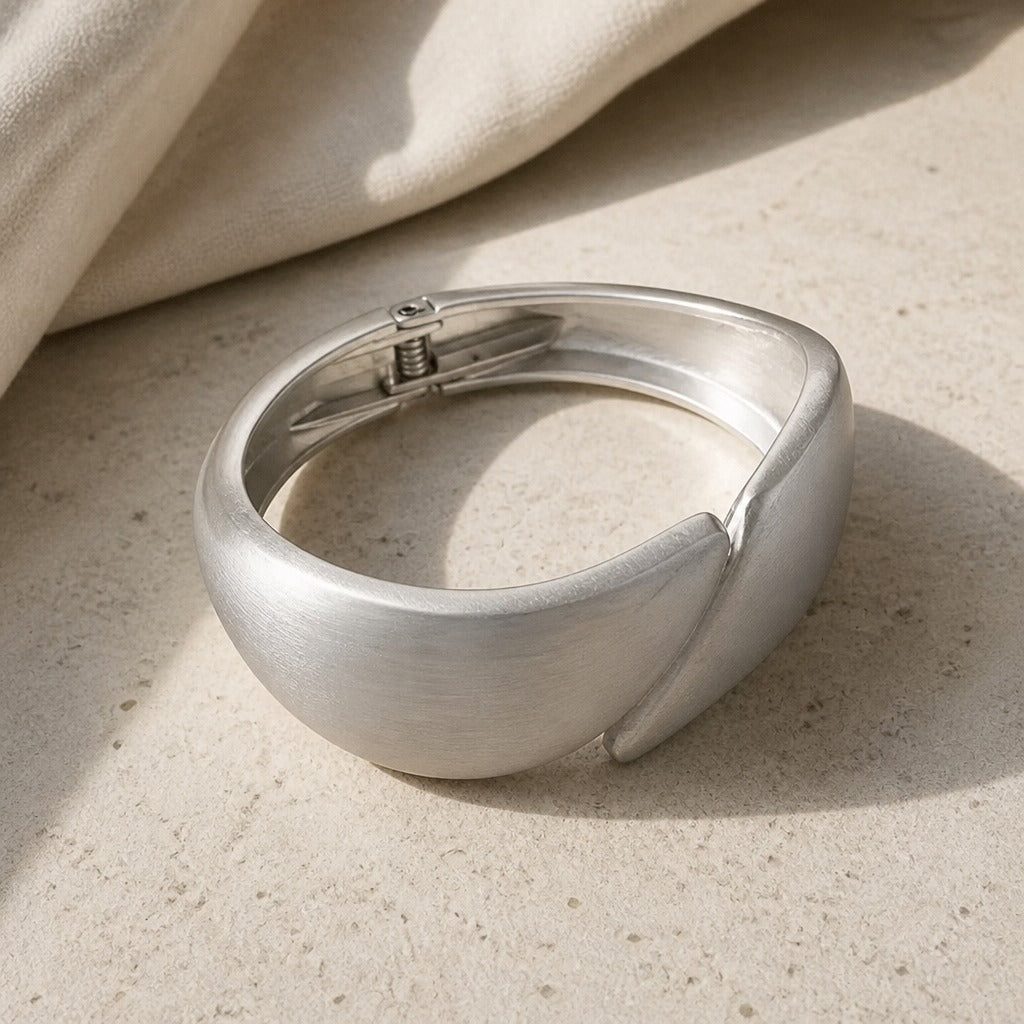 Prestige Artisian White Gold Bangle
