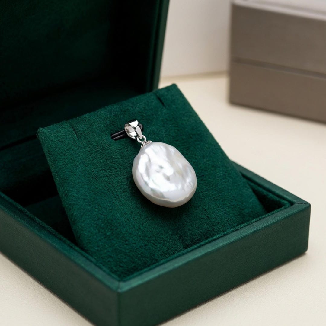 Vintage Baroque Pearl Pendant