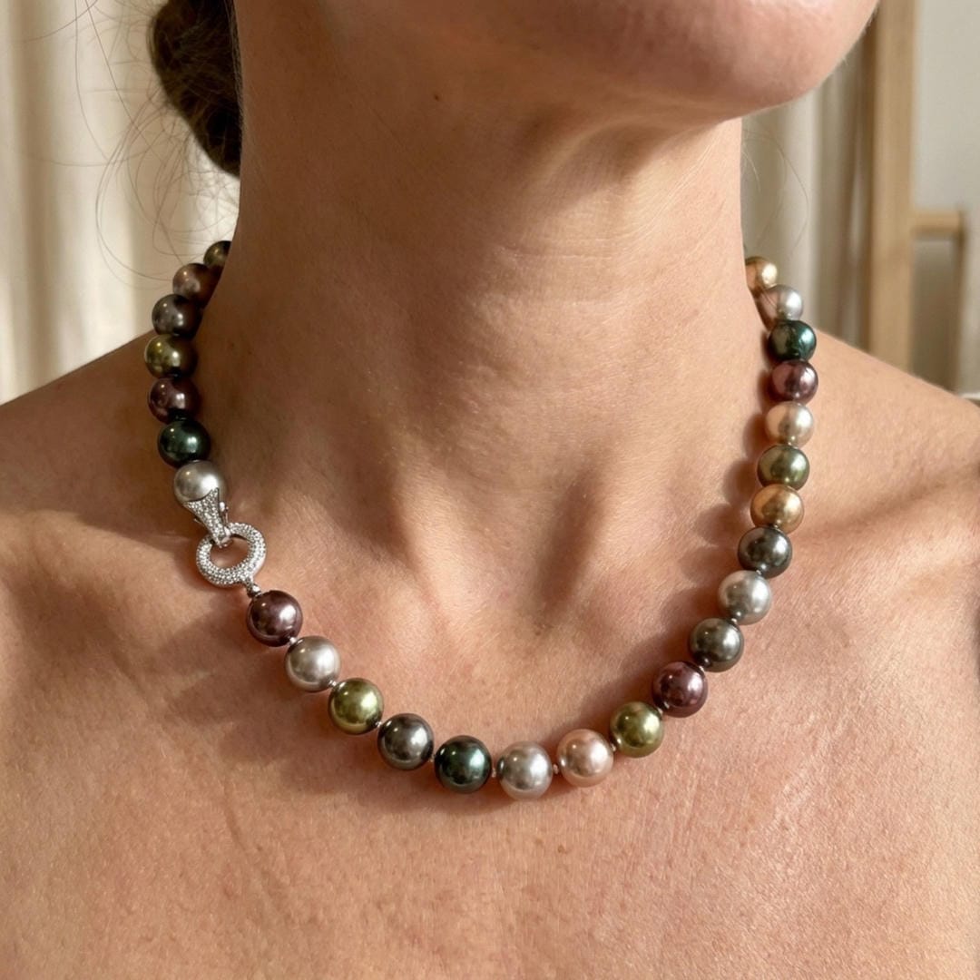 Midnight Pearl Strand Necklace