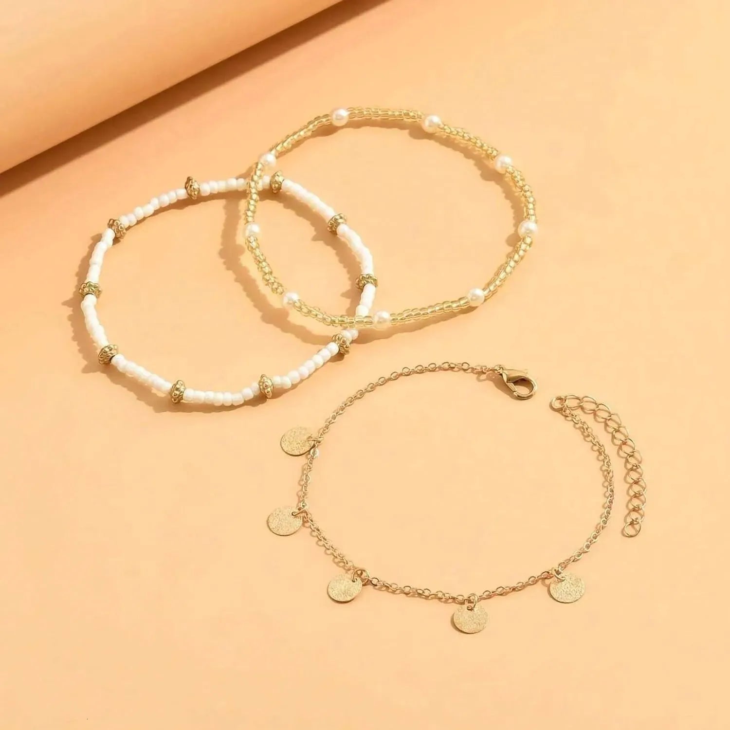 Boho Coastal Anklet Set