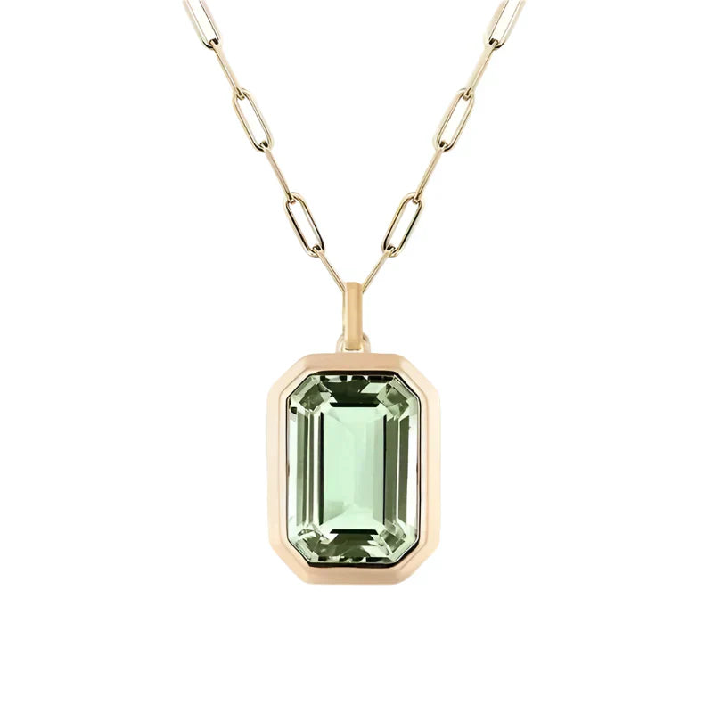 Sarina Elowen Emerald Necklace