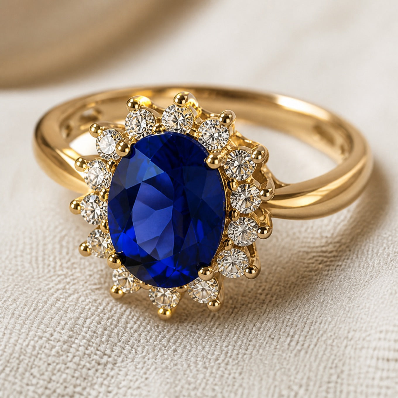 Sapphire Royalty Engagement Ring