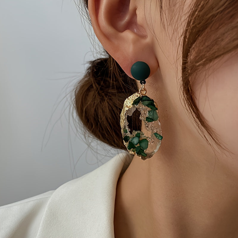 Shimmering Irregular Hollow Earrings