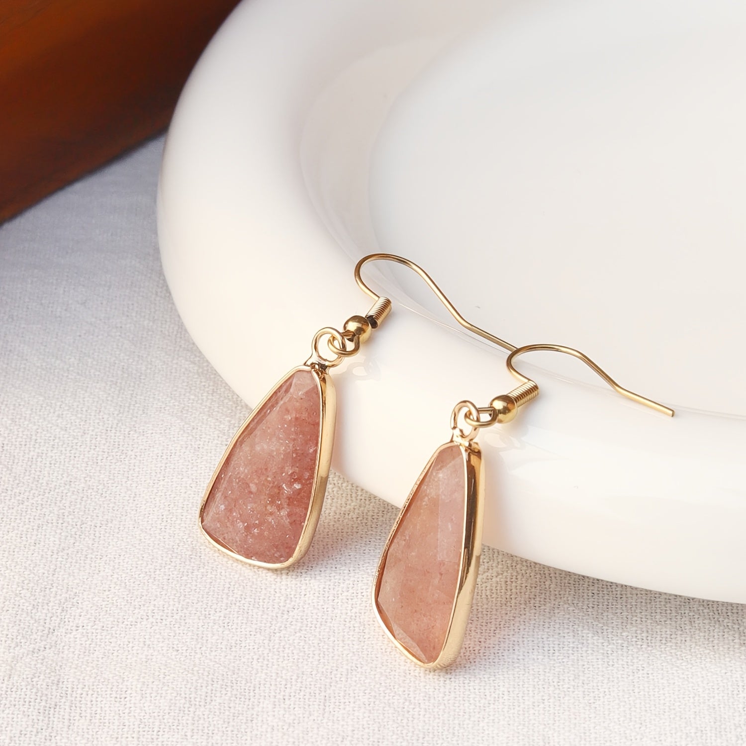 Refined Triangle  Beaded Earrings