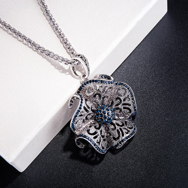 Majestic Sapphire Charm Necklace