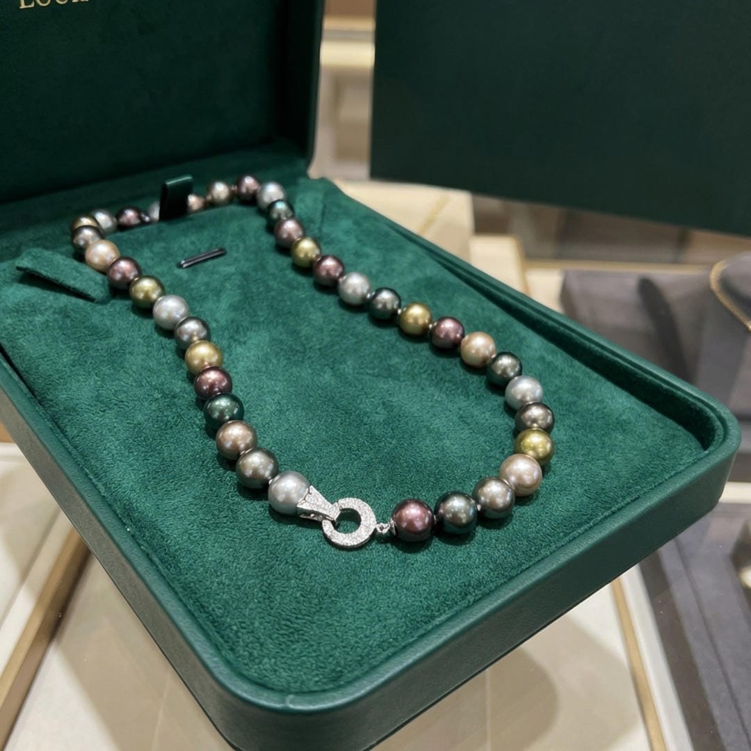 Midnight Pearl Strand Necklace