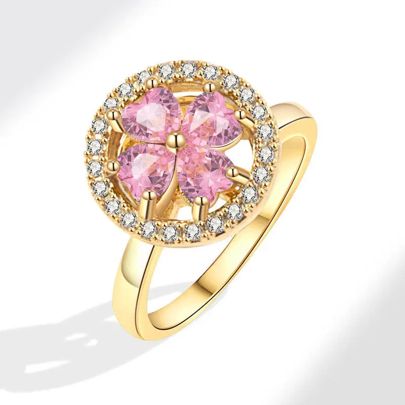 Golden Bloom Spinner Ring